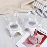 Black Non-Slip Double Food Bowl Pet Feeder