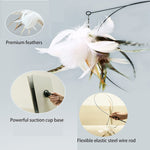 Funny Simulation Bird Interactive Cat Feather