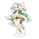 Anime Figure Genshin Impact Diluc Venti Klee Zhongli Cosplay Acrylic Stand Model Plate Desk Decor Standing Sign Keychain Gifts