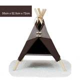 ZK30 Pet Teepee Bed White Canvas