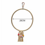 Parrot Cage Swing Toy Round Triangular Iron Wire