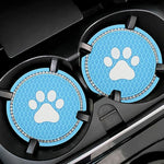4 Pcs Car Cup Mat Cat Paw Automobile