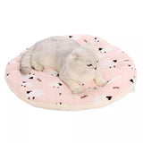 Round Pet Sleeping Mat Warm Dog Bed