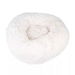 Round Dog Bed Long Plush Soft