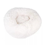 Round Dog Bed Long Plush Soft