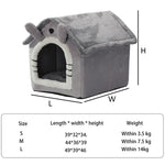 Foldable  Sleeping House Warm Cat Bed