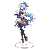 Anime Figure Genshin Impact Diluc Venti Klee Zhongli Cosplay Acrylic Stand Model Plate Desk Decor Standing Sign Keychain Gifts