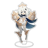 Anime Figure Genshin Impact Diluc Venti Klee Zhongli Cosplay Acrylic Stand Model Plate Desk Decor Standing Sign Keychain Gifts