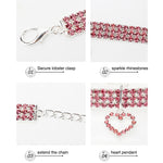 Pet Heart-shaped Collar Rhinestone Accessories