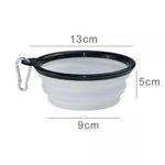 350Ml Folding Silicone Dog Bowl Portable