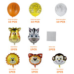 30Pcs 12 inch Animal Set Birthday Balloons