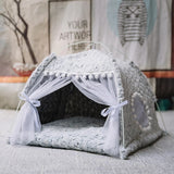 Sweet Princess Cat Bed Foldable Tent