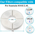 Automatic Pet Cat Water Fountain with LED Lighting 4 Pack Filters 2.4L USB Dogs Cats Mute Drinker Feeder Bowl Drinking Dispenser