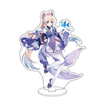 Anime Figure Genshin Impact Diluc Venti Klee Zhongli Cosplay Acrylic Stand Model Plate Desk Decor Standing Sign Keychain Gifts