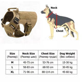 Tactical Dog Harness Leash Metal Buckle