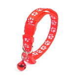 Pet Collar With Bell Cartoon Footprint