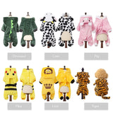 Pet Clothes Soft Warm Fleece Jumpsuits For Small Dogs