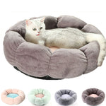 Pet luxury cat bed flower round  mat