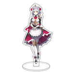 Anime Figure Genshin Impact Diluc Venti Klee Zhongli Cosplay Acrylic Stand Model Plate Desk Decor Standing Sign Keychain Gifts