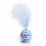 1pc Cat Toy Stick Feather Wand With Bell