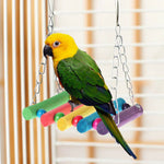 17pcs/set Parrot Birds Toy Swing  Hanging Bell