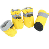 4pcs/set Waterproof Dog Shoes Anti-slip Boots