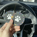 4 Pcs Car Cup Mat Cat Paw Automobile