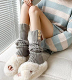 Gothic Women&#39;s Striped Leg Warmers Lolita Long Socks Knitted Leggings Japanese Sweets Winter Socks Kawaii Arm Ankle Warmers