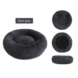 Donut Round Dog Kennel Fluffy Cushion Mat