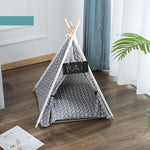 ZK30 Pet Teepee Bed White Canvas