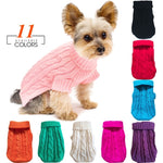 Winter Warm Dog Sweaters Pet Clothes For Small Dogs Soft Woolly Cats Sweater Coat Clothing For Chihuahua Puppy Cat Jacket