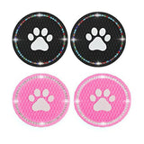 4 Pcs Car Cup Mat Cat Paw Automobile