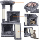 Cat Tree with Condo and Scratching Post Tower