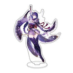 Anime Figure Genshin Impact Diluc Venti Klee Zhongli Cosplay Acrylic Stand Model Plate Desk Decor Standing Sign Keychain Gifts