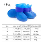 4Pcs Pet WaterProof Rainshoe Anti-slip Rubber Boot For Small Medium Large Dogs Cats Outdoor Shoe Dog Ankle Boots Pet