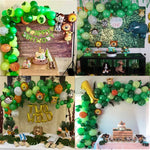 109pcs Palm Leaf Animal Balloons Garland