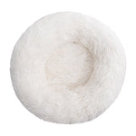 Long Plush Dog Round Cushion Bed Kennel