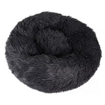 Round Dog Bed Long Plush Soft