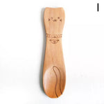 Cute Cat Panda Pig Animal Wooden Spoons