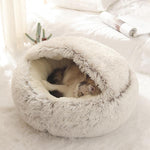 Super Soft Dog Bed Round Plush Mat
