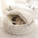 Super Soft Dog Bed Round Plush Mat