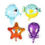 44pcs Sea World Ocean Animal Balloons