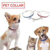 Pet Heart-shaped Collar Rhinestone Accessories