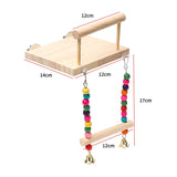 Parrot Bird Wooden Swing Perch Stand