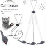 1pc Cat Toy Stick Feather Wand With Bell