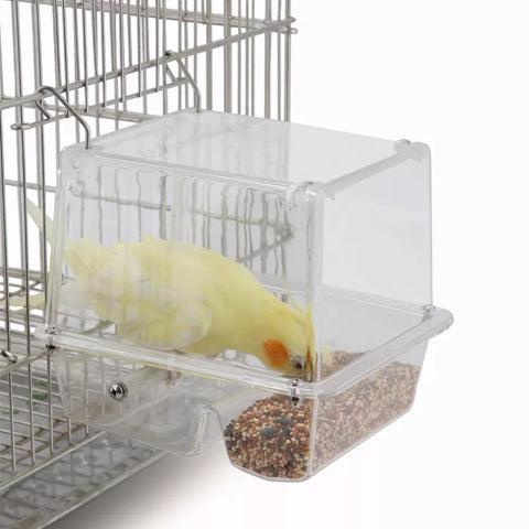 Acrylic Parrot Integrated Automatic Bird Feeder