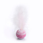 1pc Cat Toy Stick Feather Wand With Bell