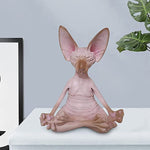 Home Decor Sphynx Cat Meditate Collectible