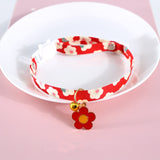 Flower Pendant Print Pet Collar