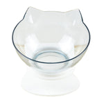 Cat Double Transparent Food Bowl